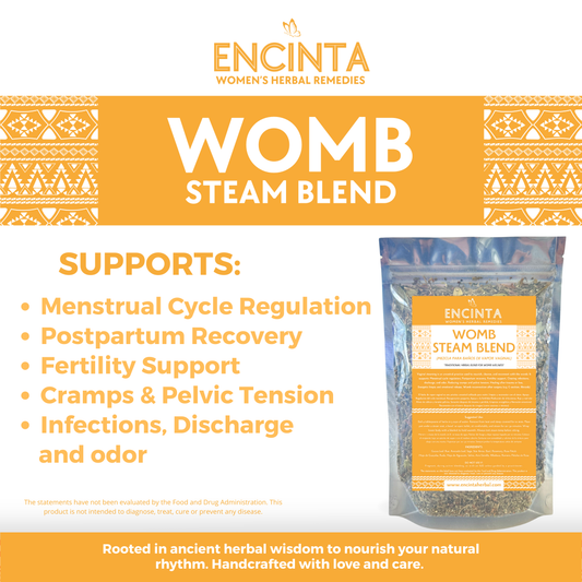 Womb Steam Blend – Herbal Ritual for Women's Wellness – 4oz Loose Leaf – Natural